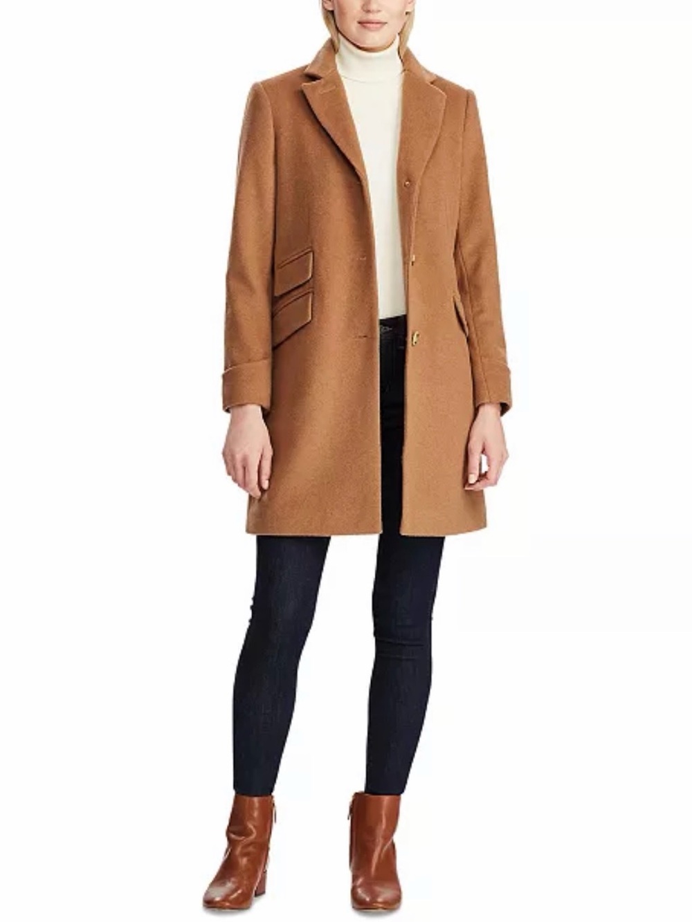 Lauren Ralph Lauren Women's Wool Blend Walker Coat S